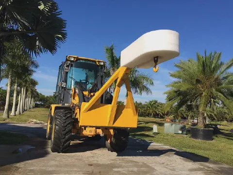 Ethafoam Used to Protect the Palm Trees