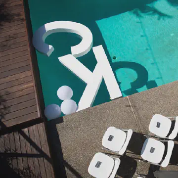 Floating Styrofoam Letters