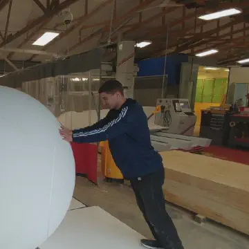 Giant 6 Foot Diameter Styrofoam Sphere