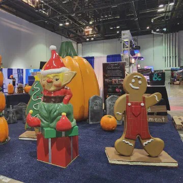 Holiday Themed Foam Sculptures