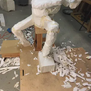 Large Santa Clause Sculpture using EPS Foam