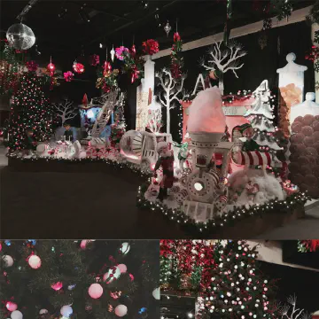 Styrofoam balls were used on twinkle lights