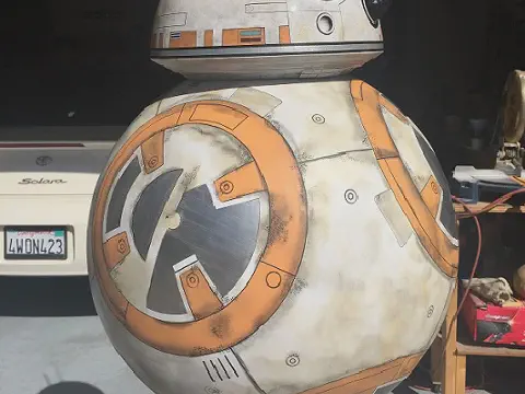 Styrofoam Replica of the Star Wars Robot BB8