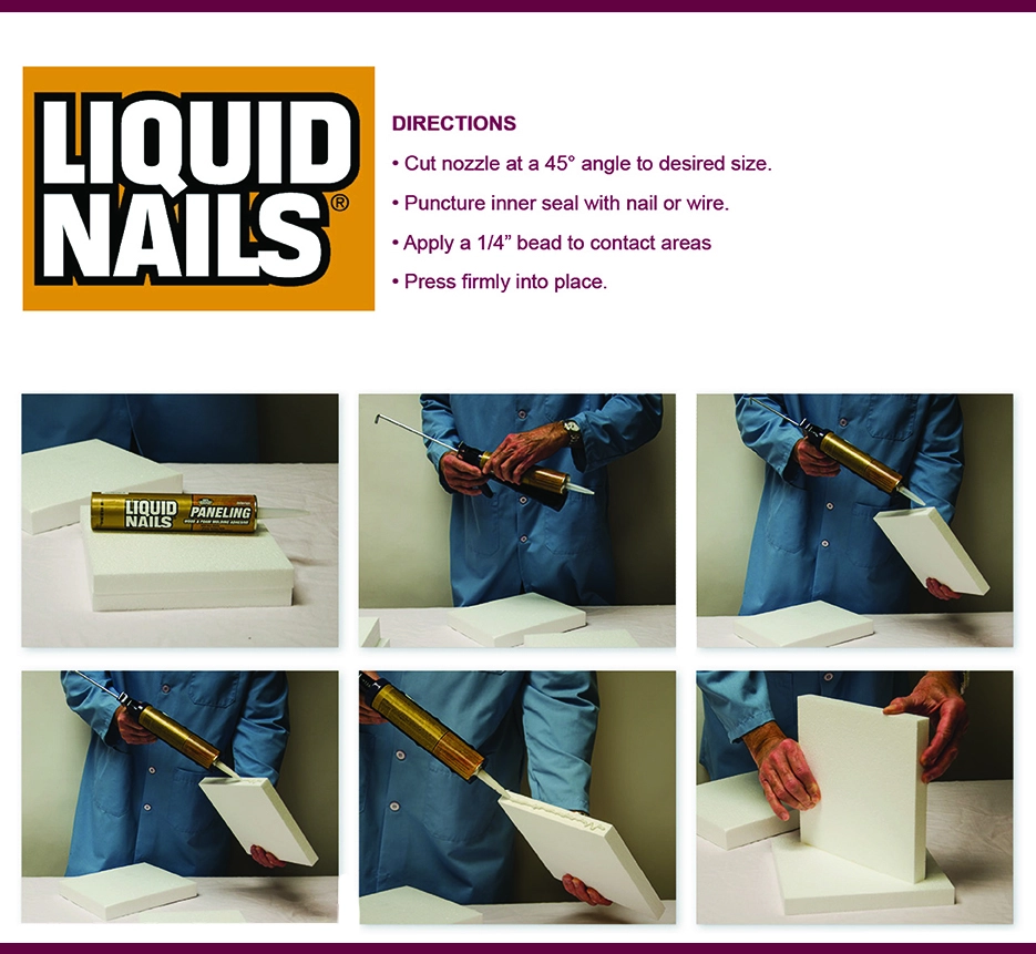 Liquid Nails Application Direction